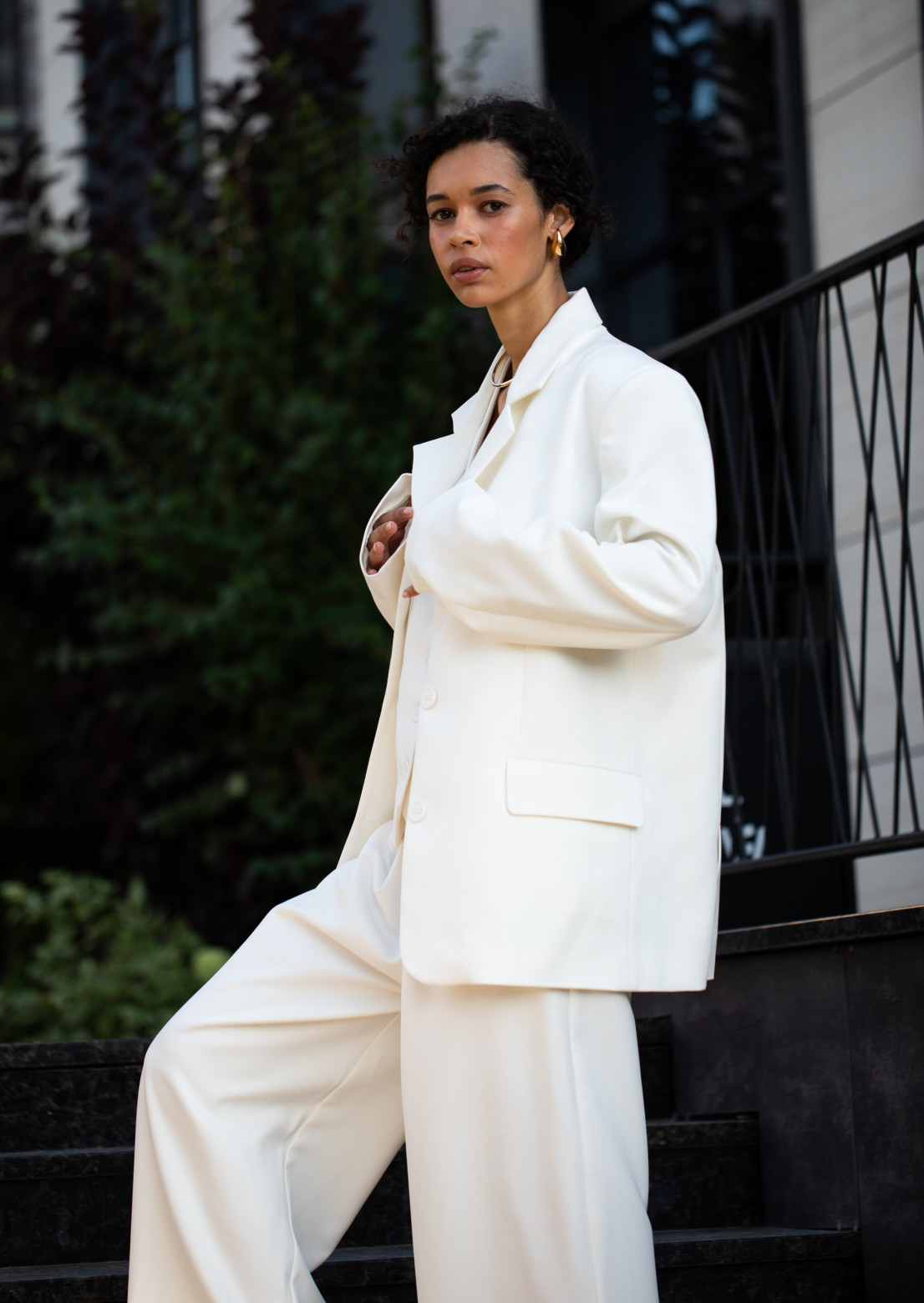 Classic top white blazer